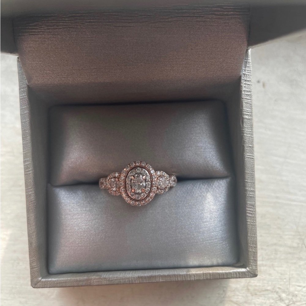 Rose Gold Zales Past Present Future Ring